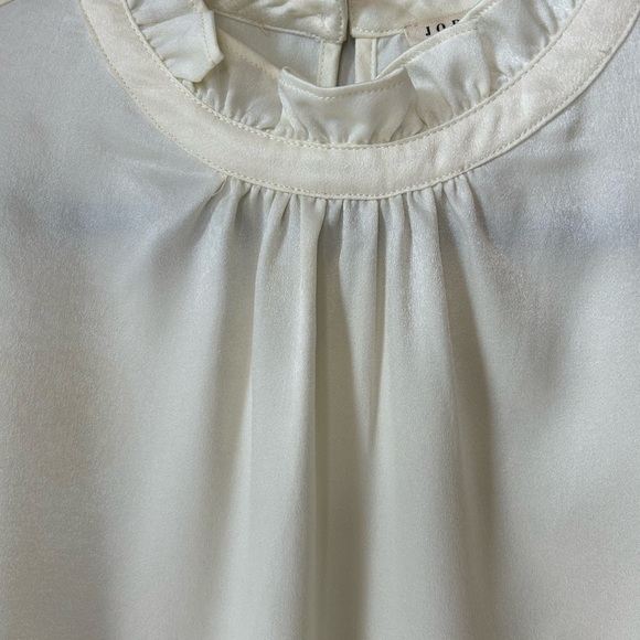 JODIFL Cream Ruffle Blouse Size S - Picture 8 of 8